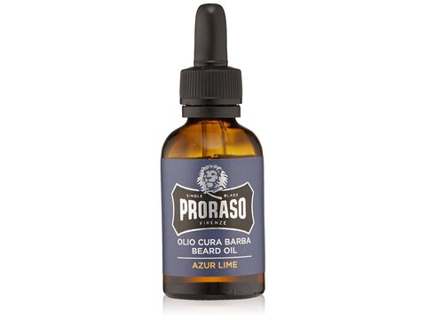 aceite para barba proraso azur lime beard oil detalle