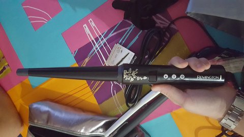 rizador de pelo remington conique pearl ci95 detalle