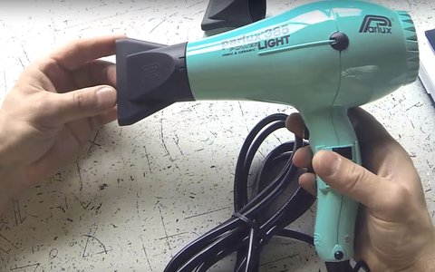 secador de pelo parlux 385 powerlight ceramic ionic detalle
