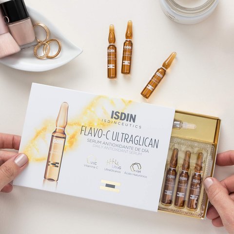 serum con vitamina c isdin flavo c ultraglican detalle