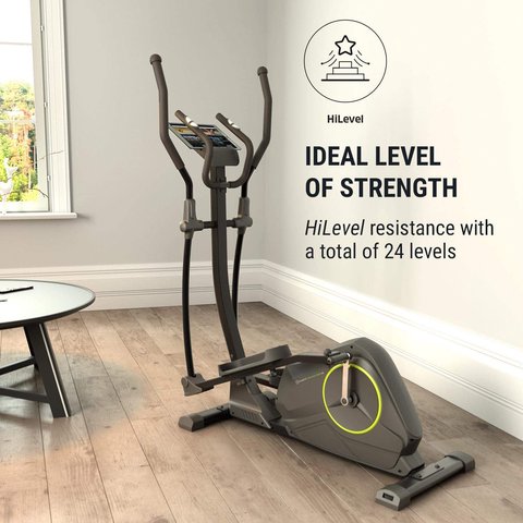 bicicleta eliptica klarfit epsylon detalle