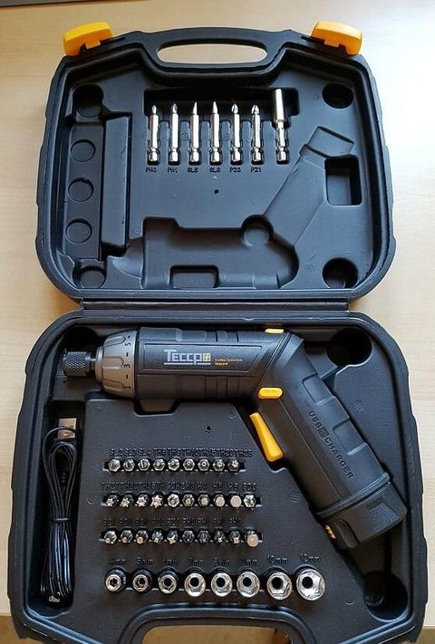 atornillador electrico teccpo tdsc01p detalle