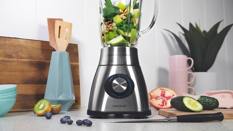 batidora de vaso cecotec power black titanium 1800 detalle