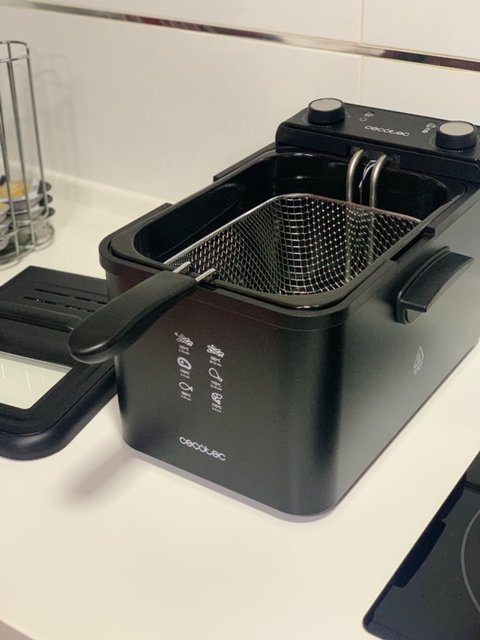 freidora cecotec clean fry infinity 4000 full inox 4 l detalle