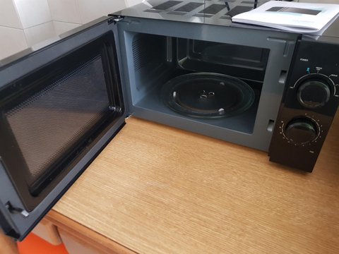 horno microondas cecotec all black detalle