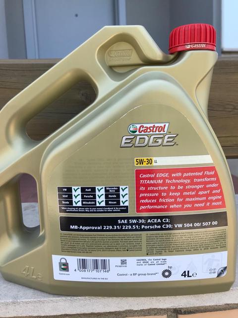 castrol edge aceite motor coche