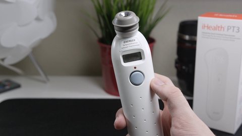 termometro digital infrarrojo ihealth bp7 detalle