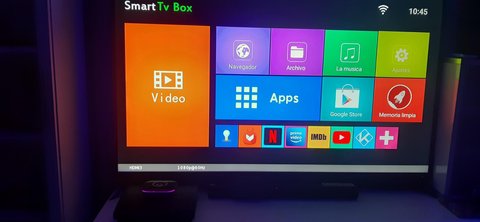 android tv q plus tv box detalle