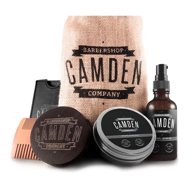kit de camden barbershop company de cuidado de barba