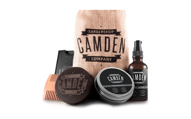 kit de camden barbershop company de cuidado de barba