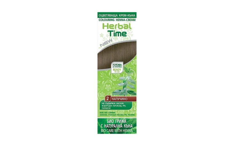 henna natural colorante en crema herbal time
