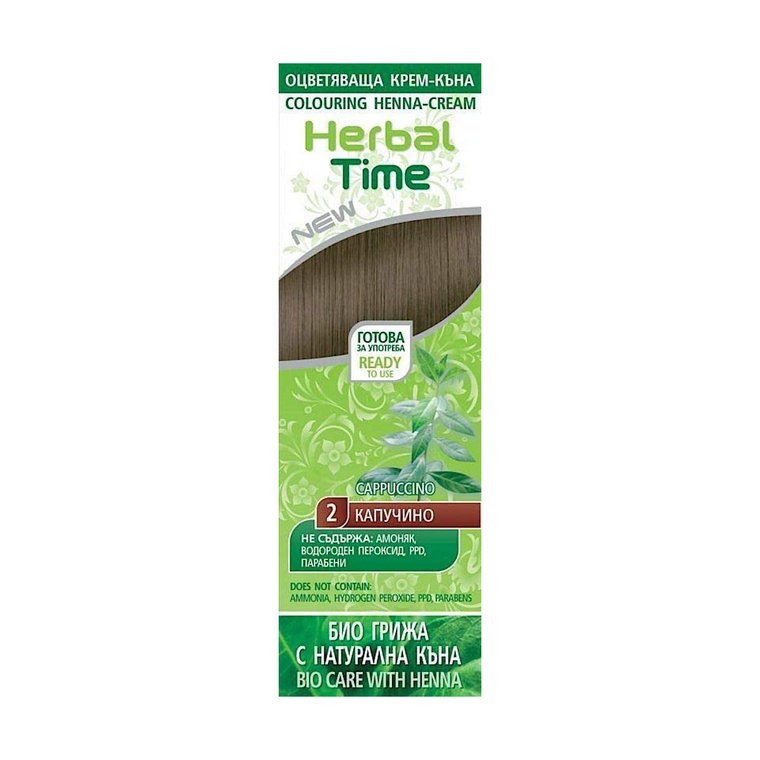 henna natural colorante en crema herbal time