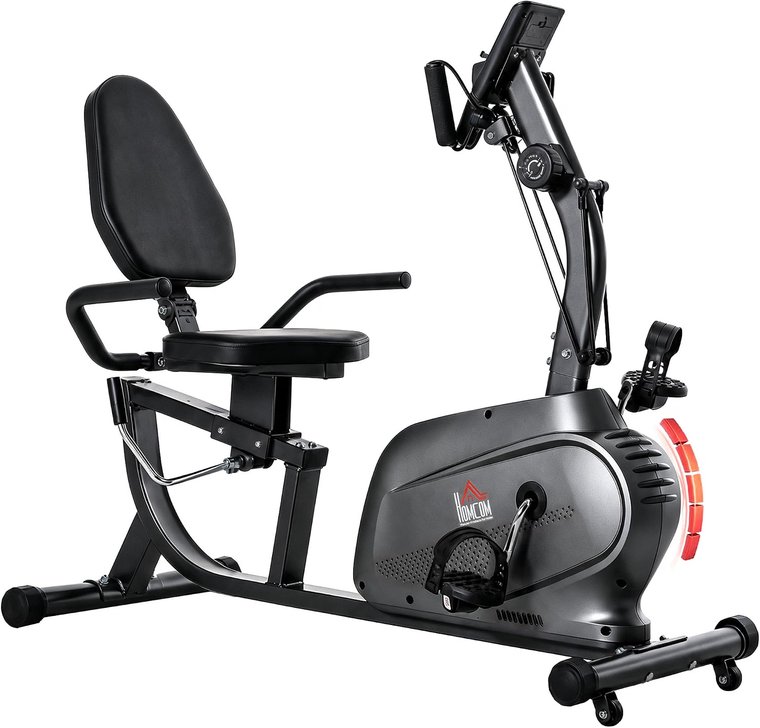 homcom bicicleta respaldo