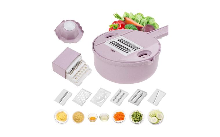 rebanadora de mandolina vegetal 10 en 1 jeslon