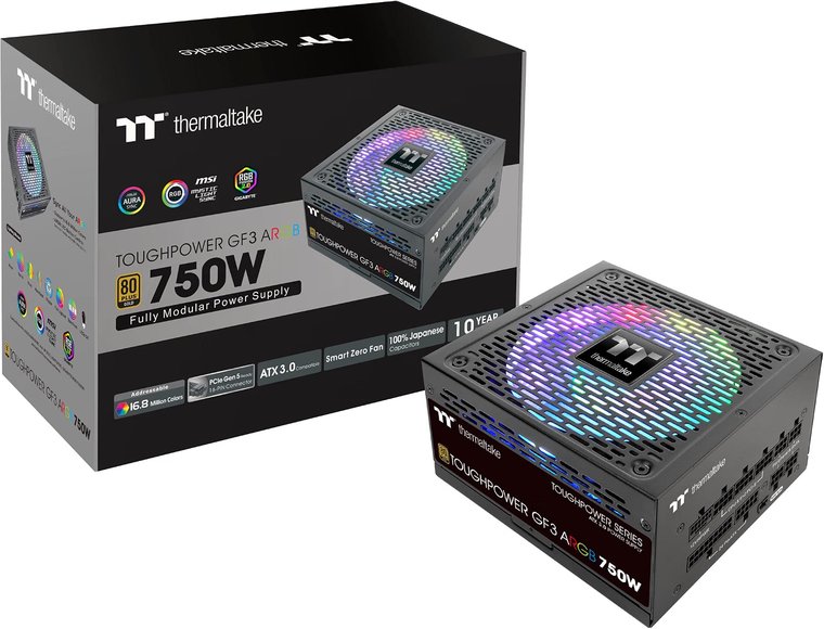thermaltake toughpower gf3 argb 750w