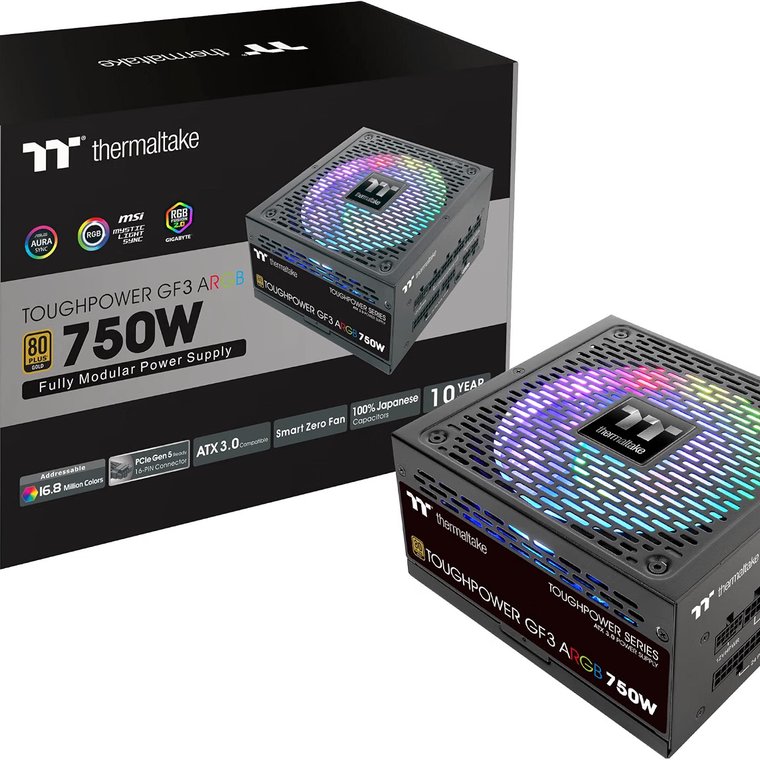 thermaltake toughpower gf3 argb 750w