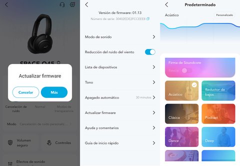 anker soundcore space q45 app