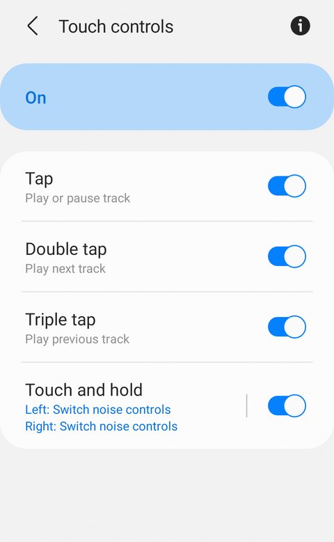 samsung galaxy buds 2 controles