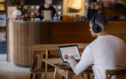 sony wh 1000xm5 cafeteria