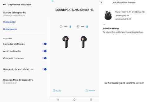 soundpeats air3 deluxe hs conexion codec