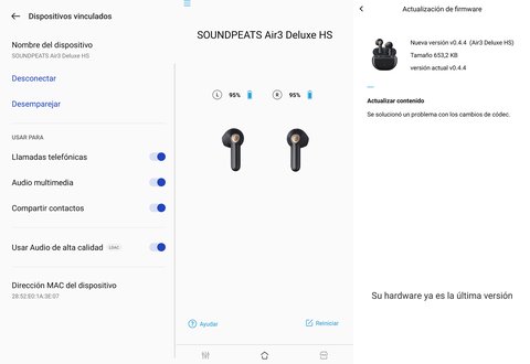 soundpeats air3 deluxe hs conexion codec