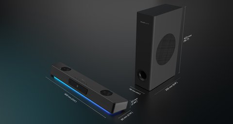 lanzamiento creative sound blaster katana v2x dimensiones