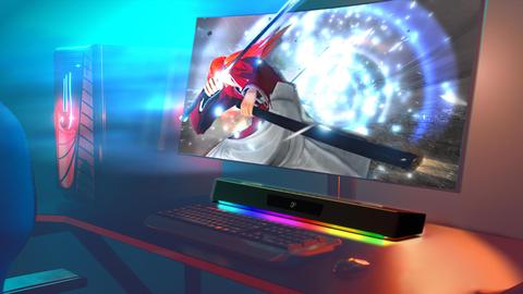 creative labs presenta la barra de sonido gaming sound blaster katana v2 x