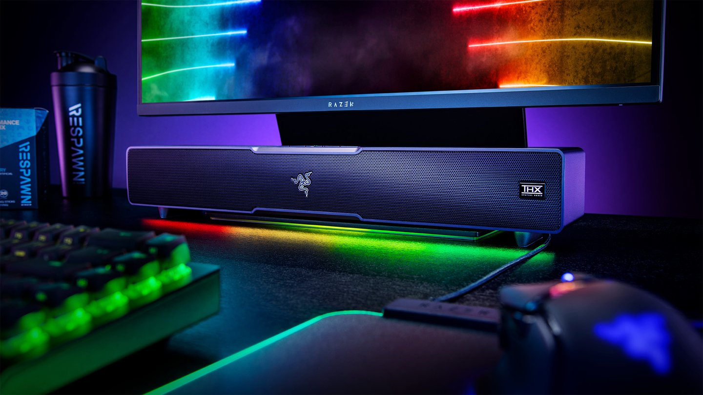 razer lanza barra sonido para pc leviathan v2