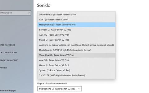 razer seiren v2 pro configuracion windows