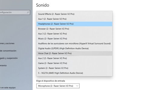 razer seiren v2 pro configuracion windows