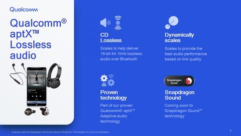 qualcomm aptx lossless calidad cd mediante bluetooth
