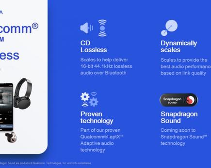qualcomm aptx lossless calidad cd mediante bluetooth