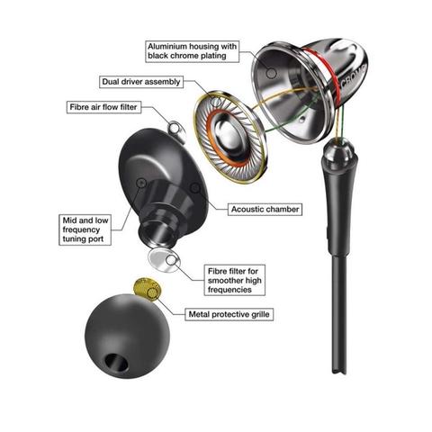 auricular con dual driver