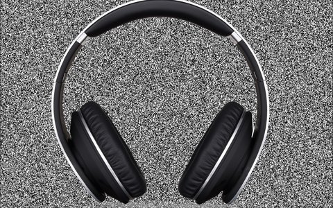 Onda de audio con ruido de fondo