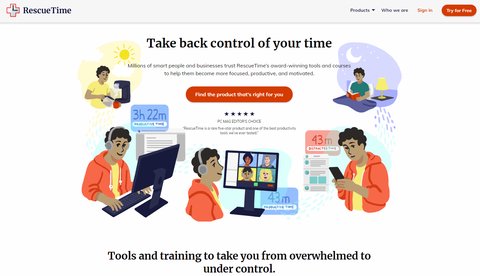 aplicaciones trabajar desde casa rescuetime