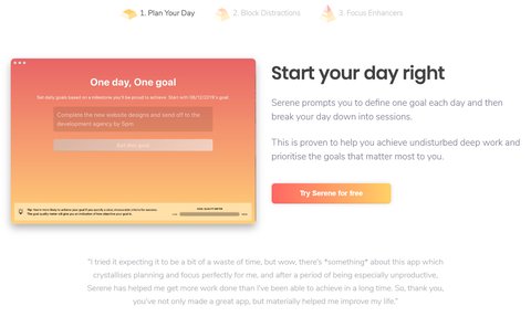 aplicaciones trabajar desde casa serene