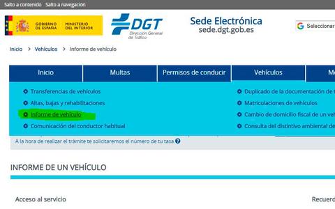 informe vehiculo dgt