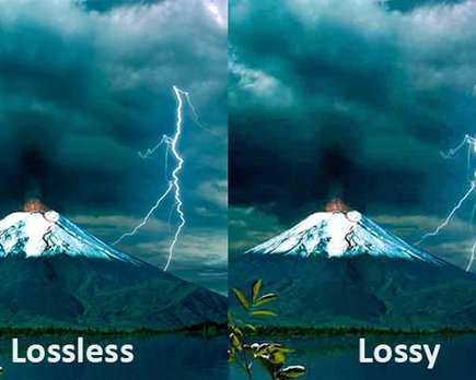 qué significa lossless y lossy