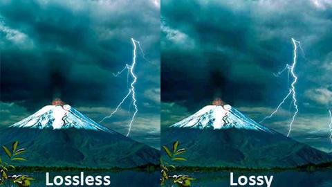 qué significa lossless y lossy