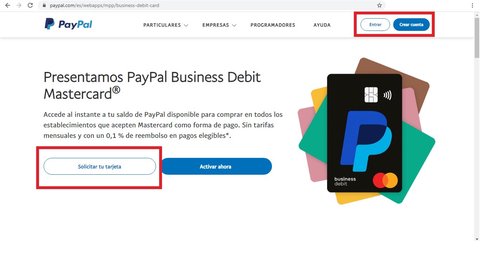 tarjeta paypal