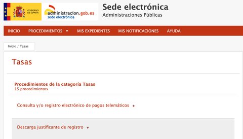 pago tasas extranjeria