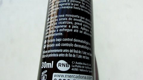 composicion aceite rosa mosqueta mercadona