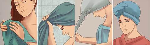 secarse pelo toalla