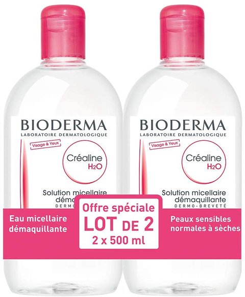 agua micelar crealine h2o de bioderma