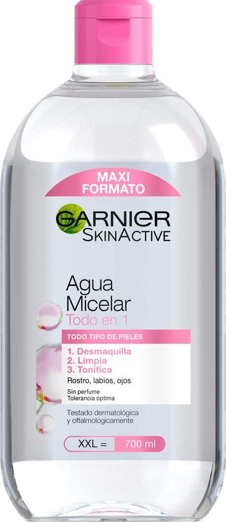 agua micelar todo en 1 de garnier