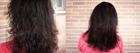 antes despues plancha karmin g3 salon pro