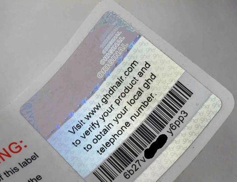 verificar plancha ghd original codigo del holograma