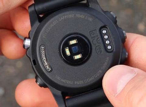garmin fenix3 hr sensor cara trasera
