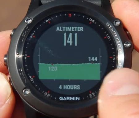 garmin fenix3 altímetro barométrico