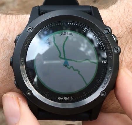 garmin fenix3 navegación mapa